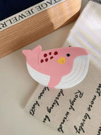 Pink Whale Ocean Hairpin