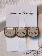 Three Cute Cat Hairpins