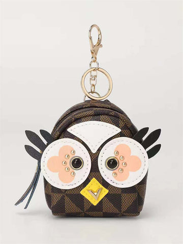 Owl Coin Purse Keychain