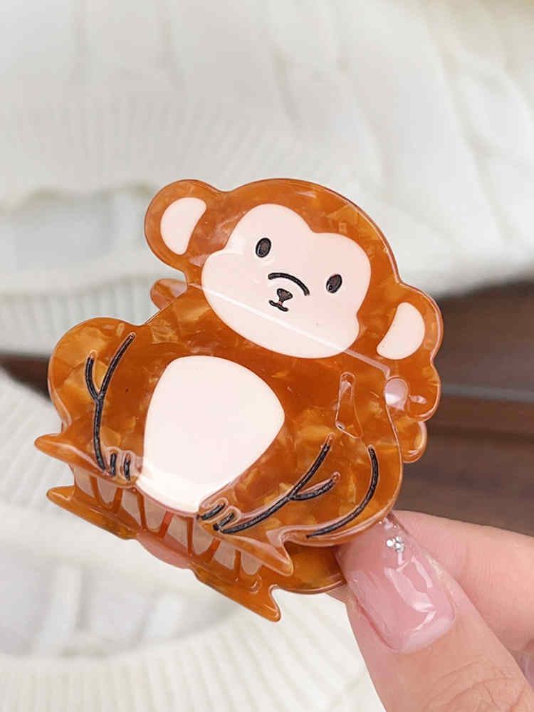 Golden Monkey Animal Hair Clip