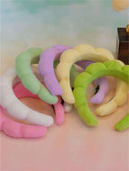 Solid Color Cloud Sponge Headband