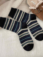 Striped Color-block Socks