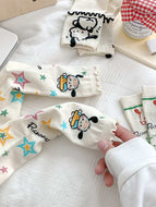 Cartoon Puppy Star Socks