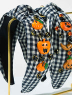 Lattice Rhinestone Pumpkin Ghost Halloween Headband