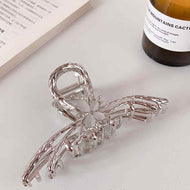 Silver Tulip Butterfly Women's Hair Clip