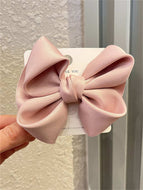 Solid Color Bow Hair Clip