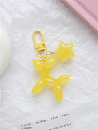 Cute Jelly Puppy with Five Star Keychain