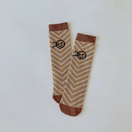 Leopard Print Smiley Socks for Children Baby High Socks