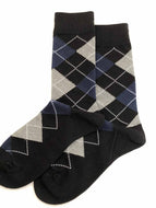 Rhombus Plaid Casual Men's Socks