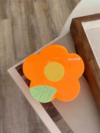 Flower Color Blocking Women's Hair Clip