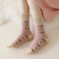 Thick Pink Series Socks