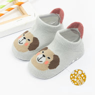 New Three-dimensional Cartoon Low-top Children's Baby Trampoline Socks Big Heel Non-slip Floor Boat Socks