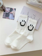 Smiling Face Combed Stockings