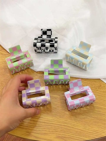 Checkerboard Hairpin for Girls