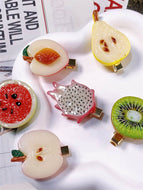 Kiwi Fruit Hair Clip Funny Ornaments