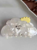 Cloud Smiley Face Hairpin