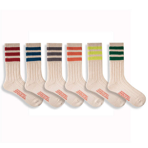 Solid Color Retro Stockings Men's Sports Socks