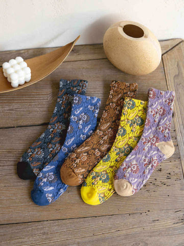 Women's Retro Floral Socks