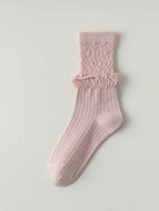 Women's Solid Color Lolita Mid-tube Socks