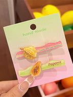 Fruit Hairpin Set Bangs Clip