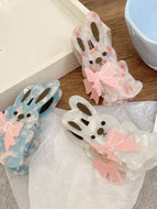 Bunny Animal Bow Hair Clip