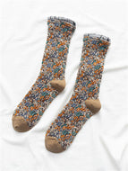 Lace Lace Small Floral Mid-tube Socks