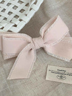 Solid Color Bow Spring Clip Hair Accessory