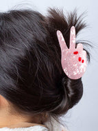 Pink Gesture  Hair Clip