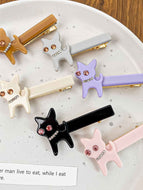 Rhinestone Cat Cute Hair Clip for Women