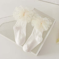 Cute Pearl Bow Socks