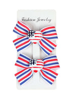 Children's Independence Day Bow Hair Clip