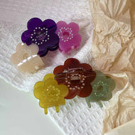 Three Color Flower Hair Clip for Women