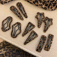 Leopard Print All-match Bangs Clip Headdress