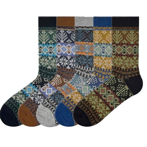 Versatile Retro Ethnic Style Men's Socks