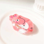 Pink Cute Mouse Patchwork Hairpin