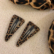 Leopard Print All-match Bangs Clip Headdress