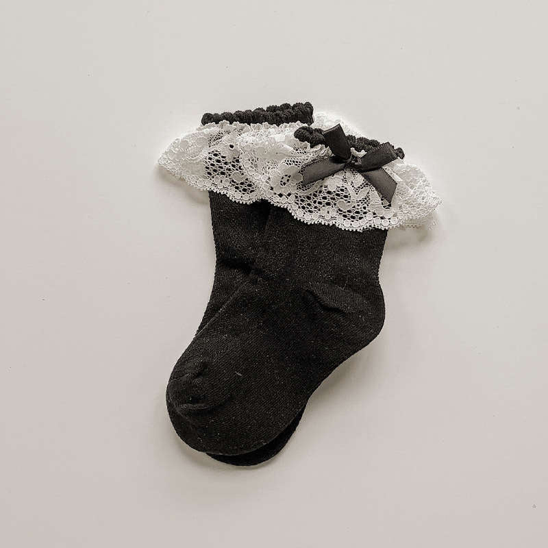 Lace Baby Girls Tube Socks