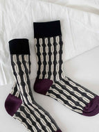 Women's Contrast Color Socks