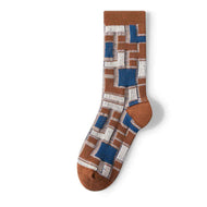 Retro Checkered Square Women's Socks