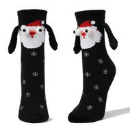 Holding Hands Christmas Magnet Cute Socks