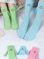 Cute and Funny Smiley Face Colored Socks