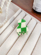 Small Checkerboard Hair Clip