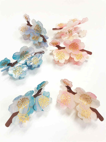 Wintersweet Flower Hairpin for Girls