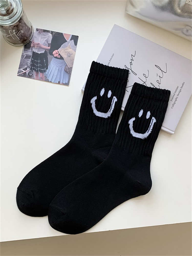 Smiling Face Combed Stockings