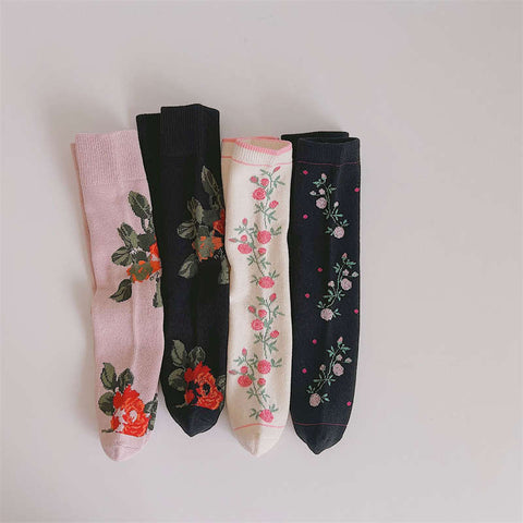 Rose Rose Tide Socks Cotton Socks