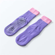 Stitching Yoga Socks Light Color Fitness Non-slip Socks