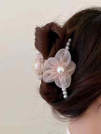 Flower Pearl Girls Hair Clip