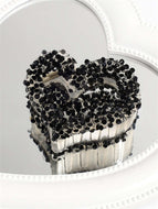 Rhinestone Heart Clip