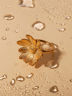 Small Daisy Ring Golden All-match Bracelet