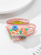 Water Cup Flower Hair Clip for Girls